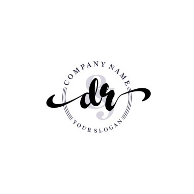 Modern DR Handwriting Logo Collection for Branding and Business