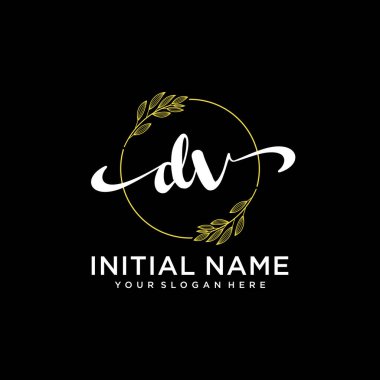 Modern DV Handwriting Logo Collection for Branding and Business