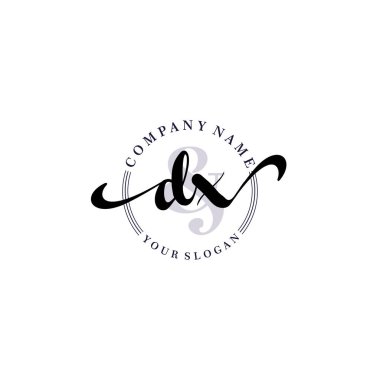 Modern DX Handwriting Logo Collection for Branding and Business