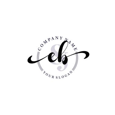 Modern EB Handwriting Logo Collection for Branding and Business