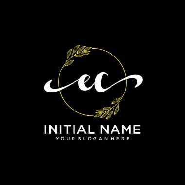Modern EC Handwriting Logo Collection for Branding and Business