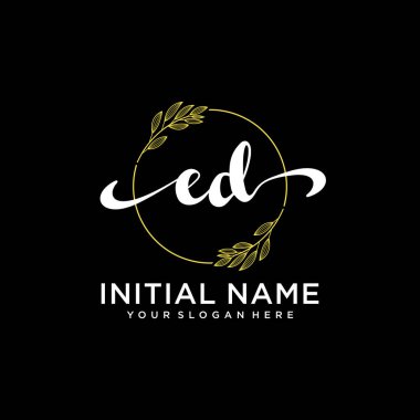 Modern ED Handwriting Logo Collection for Branding and Business