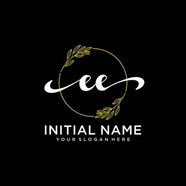 Modern EE Handwriting Logo Collection for Branding and Business