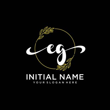 Modern EG Handwriting Logo Collection for Branding and Business