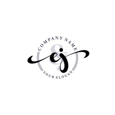 Modern EJ Handwriting Logo Collection for Branding and Business