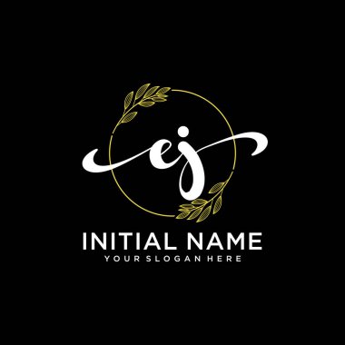 Modern EJ Handwriting Logo Collection for Branding and Business