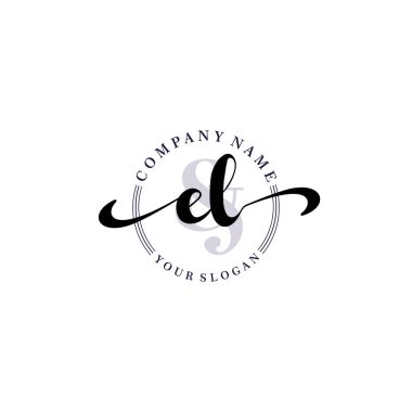 Modern EL Handwriting Logo Collection for Branding and Business