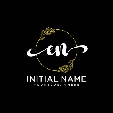 Modern EN Handwriting Logo Collection for Branding and Business