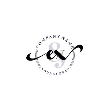 Modern EX Handwriting Logo Collection for Branding and Business