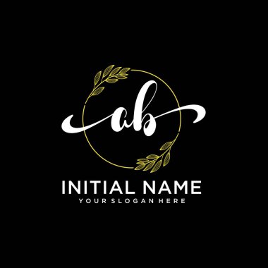 Markalaşma ve İşletme İçin Modern AB El Yazısı Logosu Koleksiyonu