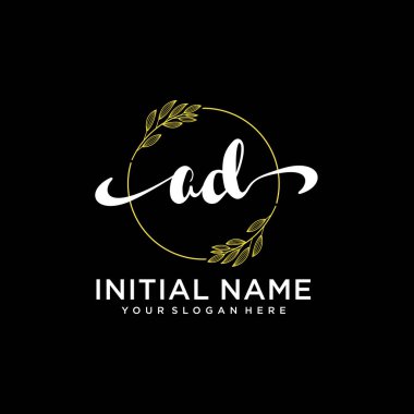 Markalaşma ve İşletme İçin Modern AD El Yazısı Logosu Koleksiyonu