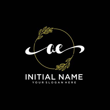 Markalaşma ve İşletme İçin Modern AE El Yazısı Logosu Koleksiyonu