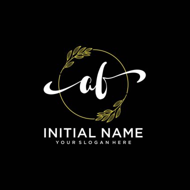 Markalaşma ve İşletme İçin Modern AF El Yazısı Logosu Koleksiyonu