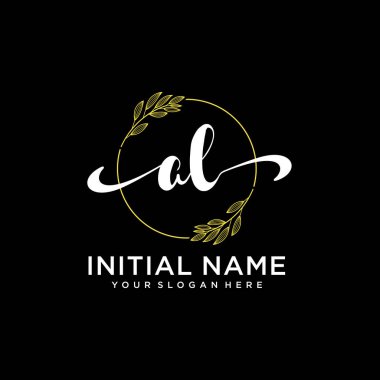 Markalaşma ve İşletme İçin Modern AL El Yazısı Logosu Koleksiyonu