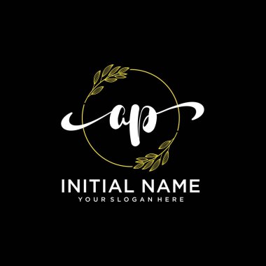 Markalaşma ve İşletme İçin Modern AP El Yazısı Logosu Koleksiyonu