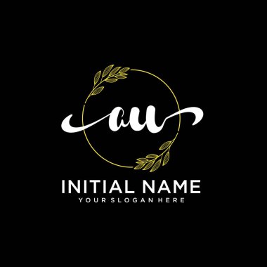 Markalaşma ve İşletme İçin Modern AU El Yazısı Logosu Koleksiyonu