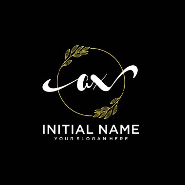 Markalaşma ve İşletme için Modern AX El Yazısı Logosu Koleksiyonu