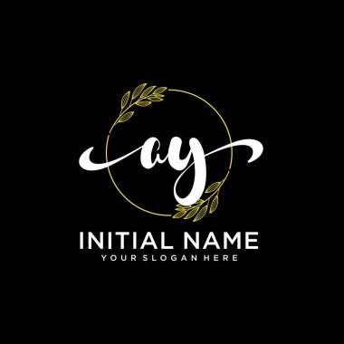 Markalaşma ve İşletme İçin Modern AY El Yazısı Logosu Koleksiyonu