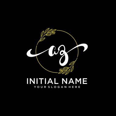 Markalaşma ve İşletme İçin Modern AZ El Yazısı Logosu Koleksiyonu