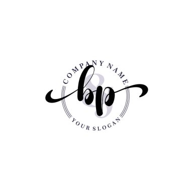 Markalaşma ve İşletme İçin Modern BP El Yazısı Logosu Koleksiyonu