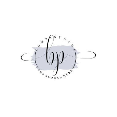 Markalaşma ve İşletme İçin Modern BP El Yazısı Logosu Koleksiyonu