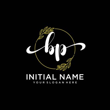 Markalaşma ve İşletme İçin Modern BP El Yazısı Logosu Koleksiyonu