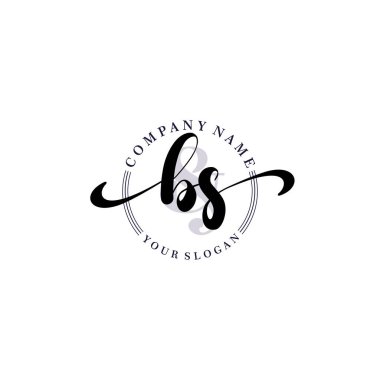 Markalaşma ve İşletme İçin Modern BS El Yazısı Logosu Koleksiyonu