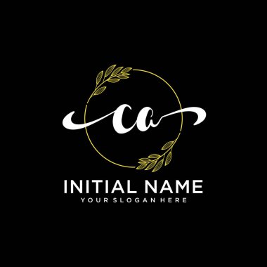 Markalaşma ve İşletme İçin Modern CA El Yazısı Logosu Koleksiyonu