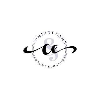 Markalaşma ve İşletme İçin Modern CE El Yazısı Logosu Koleksiyonu