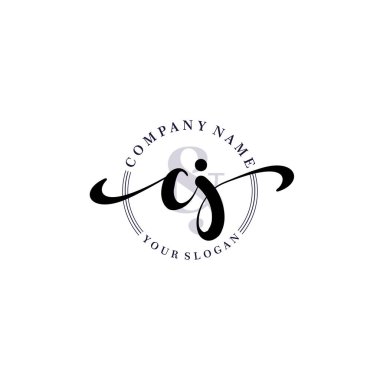 Markalaşma ve İşletme İçin Modern CJ El Yazısı Koleksiyonu