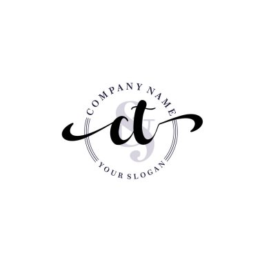 Markalaşma ve İşletme İçin Modern CT El Yazısı Logosu Koleksiyonu