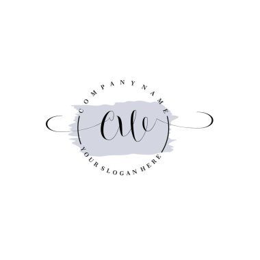 Markalaşma ve İşletme İçin Modern CW El Yazısı Logosu Koleksiyonu