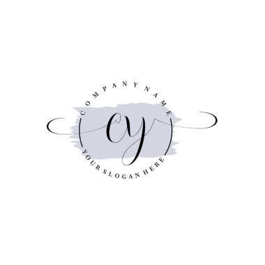 Markalaşma ve İşletme İçin Modern CY El Yazısı Logosu Koleksiyonu