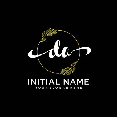 Markalaşma ve İşletme İçin Modern DA El Yazısı Logosu Koleksiyonu