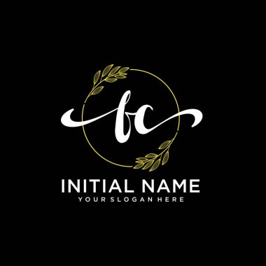 Markalaşma ve İşletme İçin Modern FC El Yazısı Logosu Koleksiyonu