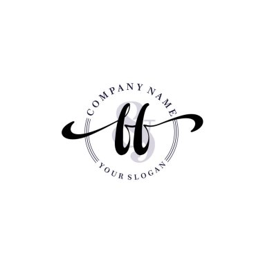 Markalaşma ve İşletme İçin Modern FF El Yazısı Logosu Koleksiyonu