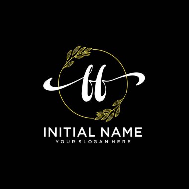 Markalaşma ve İşletme İçin Modern FF El Yazısı Logosu Koleksiyonu