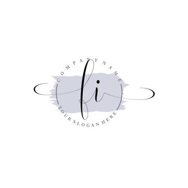 Markalaşma ve İşletme İçin Modern FI El Yazısı Logosu Koleksiyonu