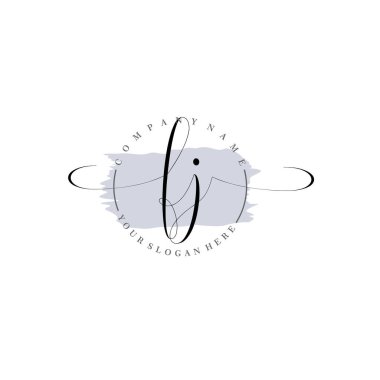 Markalaşma ve İşletme İçin Modern FJ El Yazısı Logosu Koleksiyonu