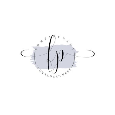 Markalaşma ve İşletme İçin Modern FP El Yazısı Logosu Koleksiyonu