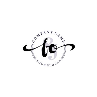 Markalaşma ve İşletme İçin Modern Fo El Yazısı Logosu Koleksiyonu