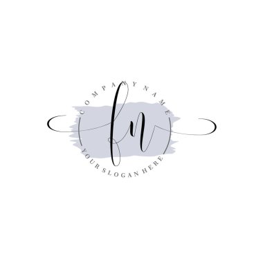 Markalaşma ve İşletme İçin Modern FN El Yazısı Logosu Koleksiyonu