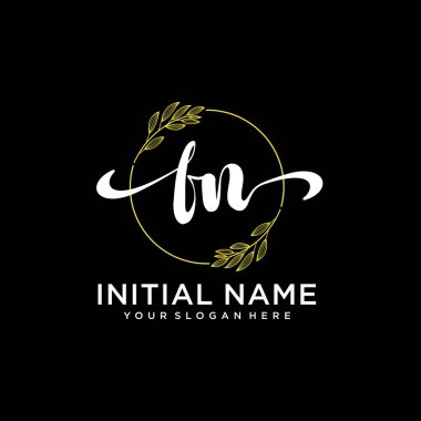 Markalaşma ve İşletme İçin Modern FN El Yazısı Logosu Koleksiyonu