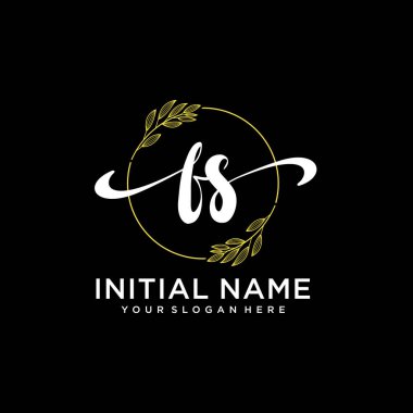 Markalaşma ve İşletme İçin Modern FS El Yazısı Logosu Koleksiyonu