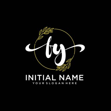 Markalaşma ve İşletme İçin Modern FY El Yazısı Logosu Koleksiyonu