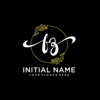 Markalaşma ve İşletme İçin Modern FZ El Yazısı Logosu Koleksiyonu