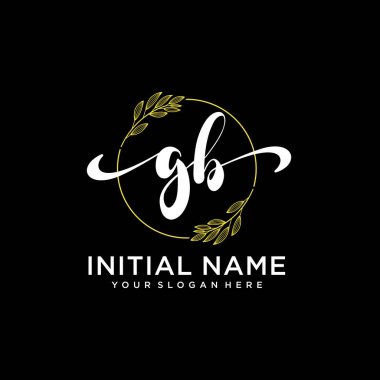 Markalaşma ve İşletme için Modern GB El Yazısı Logosu Koleksiyonu