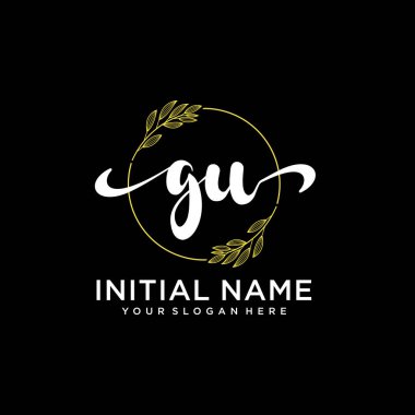 Markalaşma ve İşletme İçin Modern GU El Yazısı Koleksiyonu