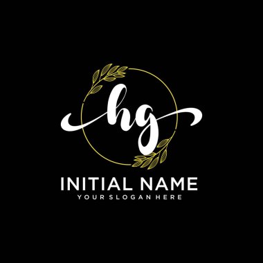 Markalaşma ve İşletme için Modern HG El Yazısı Logosu Koleksiyonu