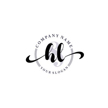 Markalaşma ve İşletme İçin Modern HL El Yazısı Logosu Koleksiyonu